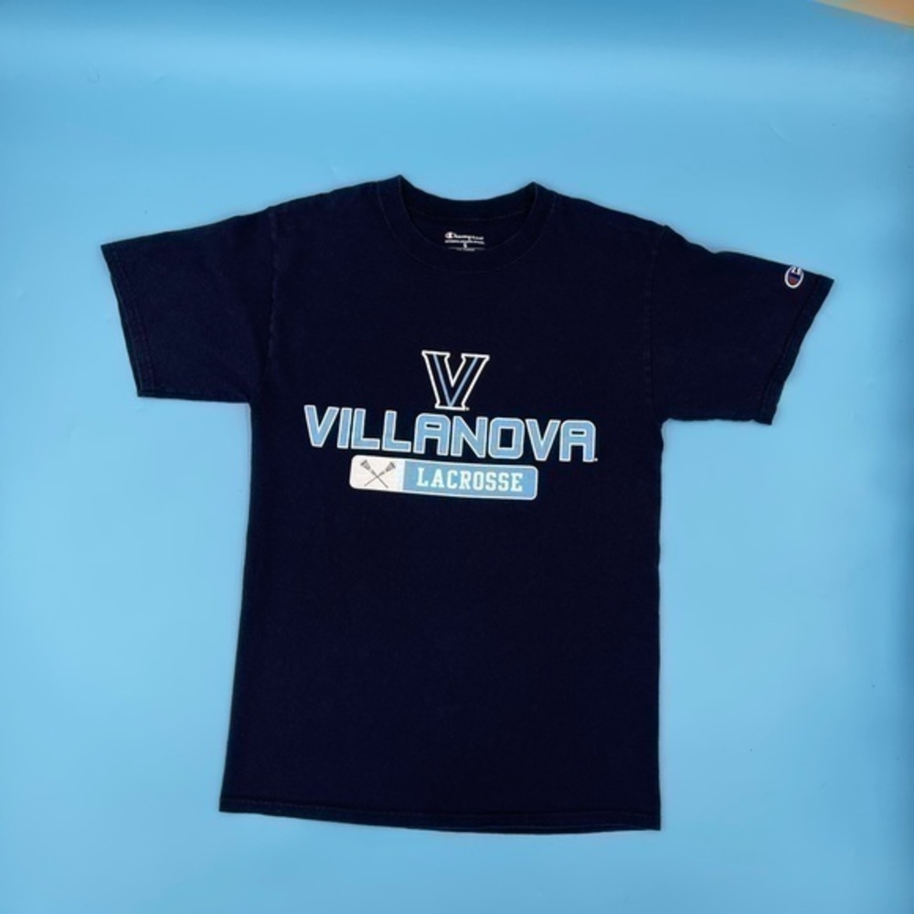 CHAMPION Embroidered Sleeve Vilanova Lacrosse Tee